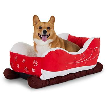 Magellan Outdoors Holiday Santa Sleigh Dog Bed                                                                                  