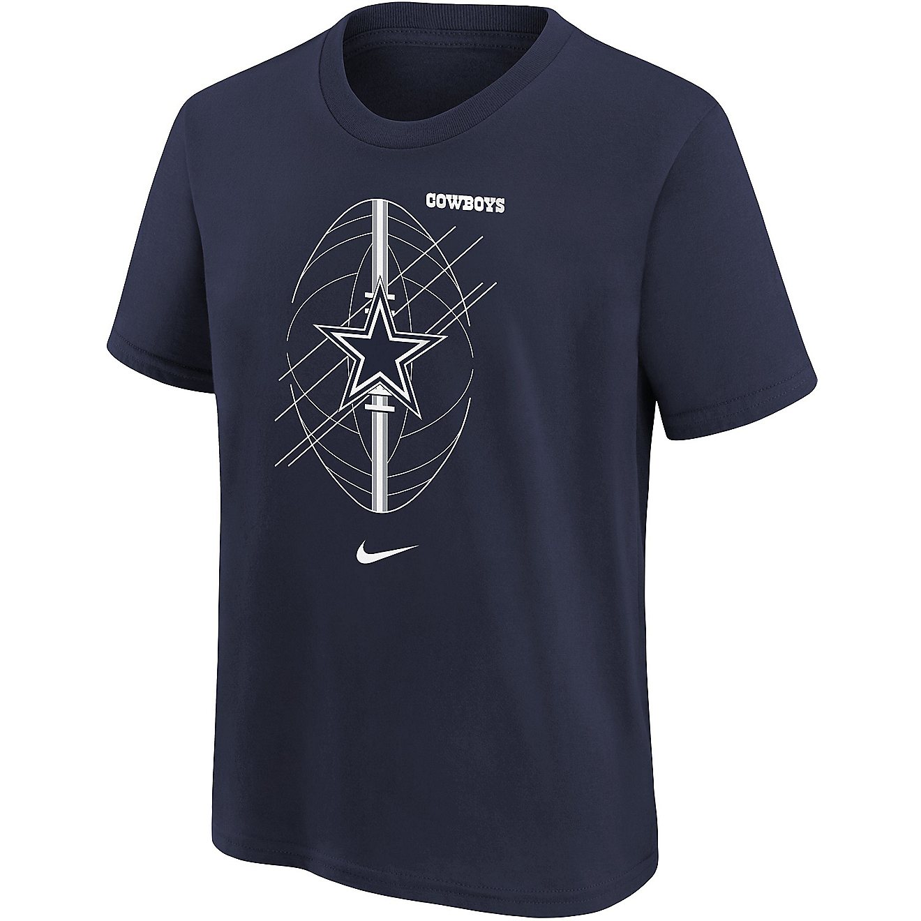 Nike Boy's Dallas Cowboys Icon Short Sleeve T-shirt                                                                              - view number 1