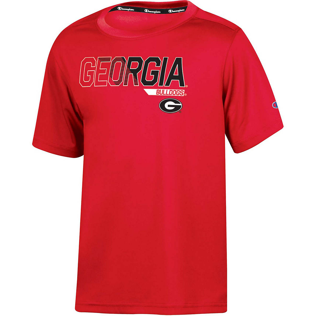 Champion Boys' University of Georgia Impact T-shirt                                                                              - view number 1