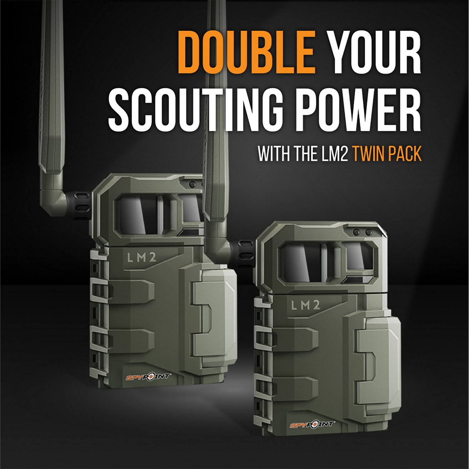 SpyPoint LM2 Verizon Cellular Trail Camera w/ Micro SD Cards Academy