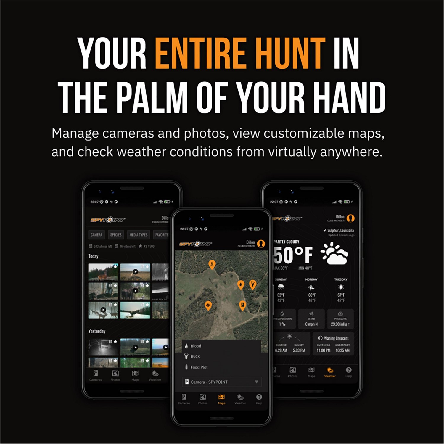 SpyPoint LM2 Verizon Cellular Trail Camera w/ Micro SD Cards Academy