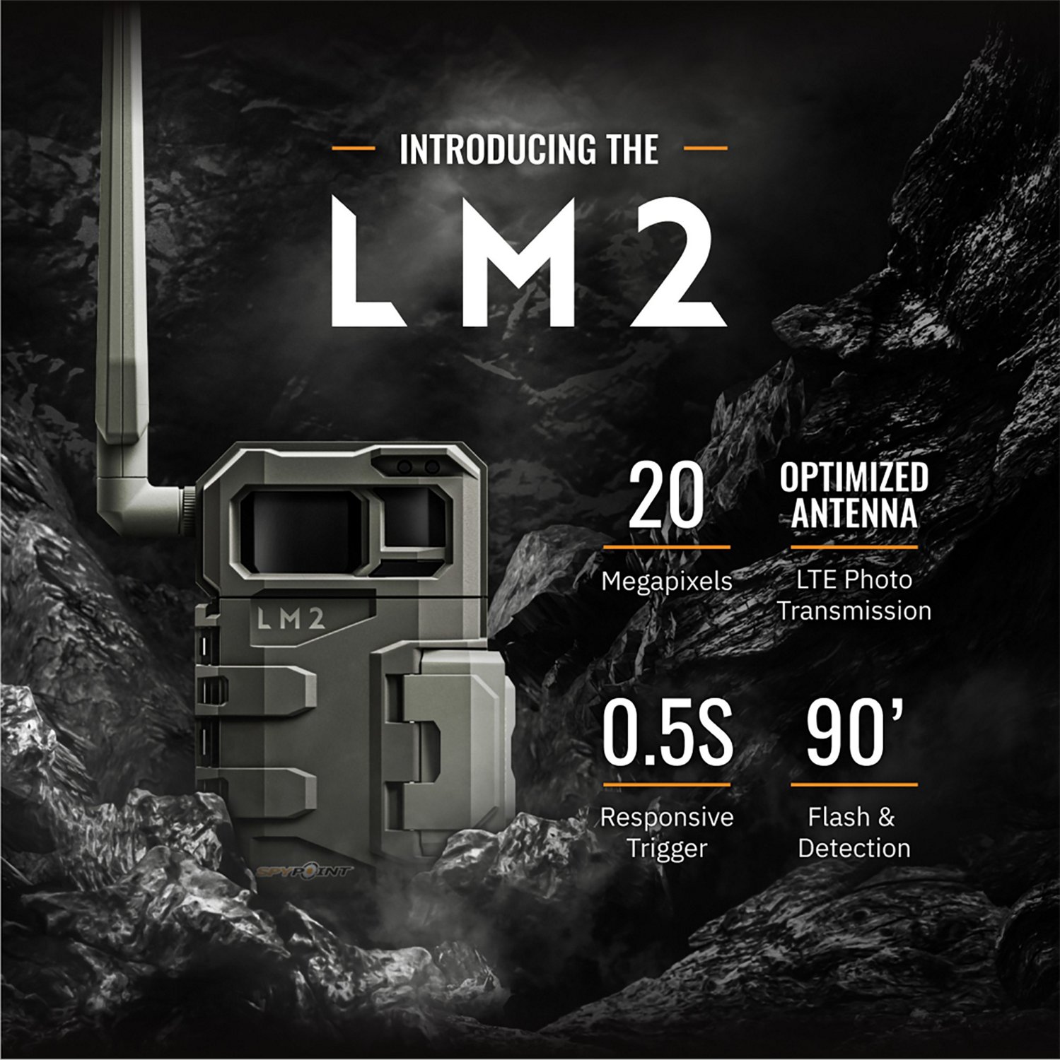 SpyPoint LM2 Verizon Cellular Trail Camera w/ Micro SD Cards Academy