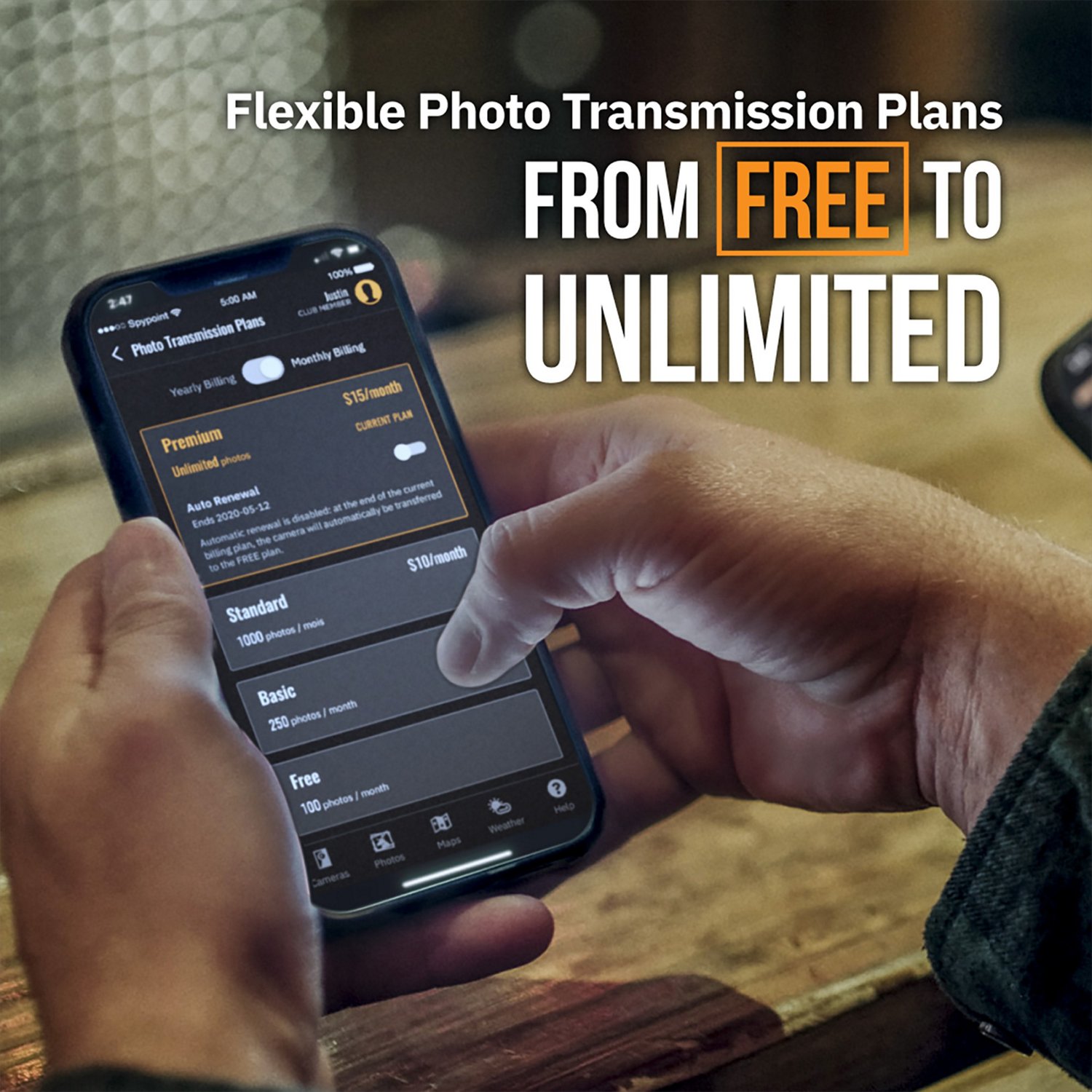 SpyPoint LM2 Verizon Cellular Trail Camera w/ Micro SD Cards Academy