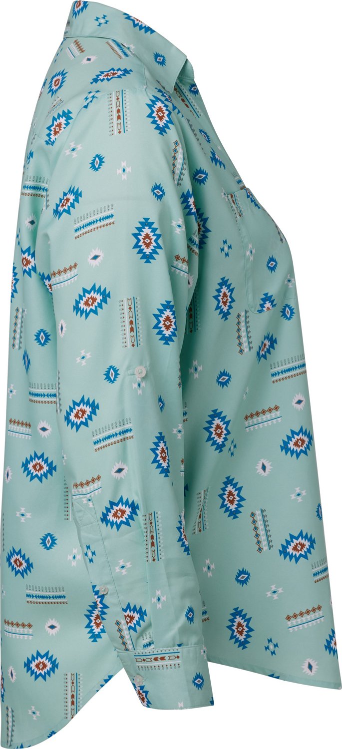 Magellan Outdoors Women's Aransas Pass Plus Size Long Sleeve Henley - view number 3