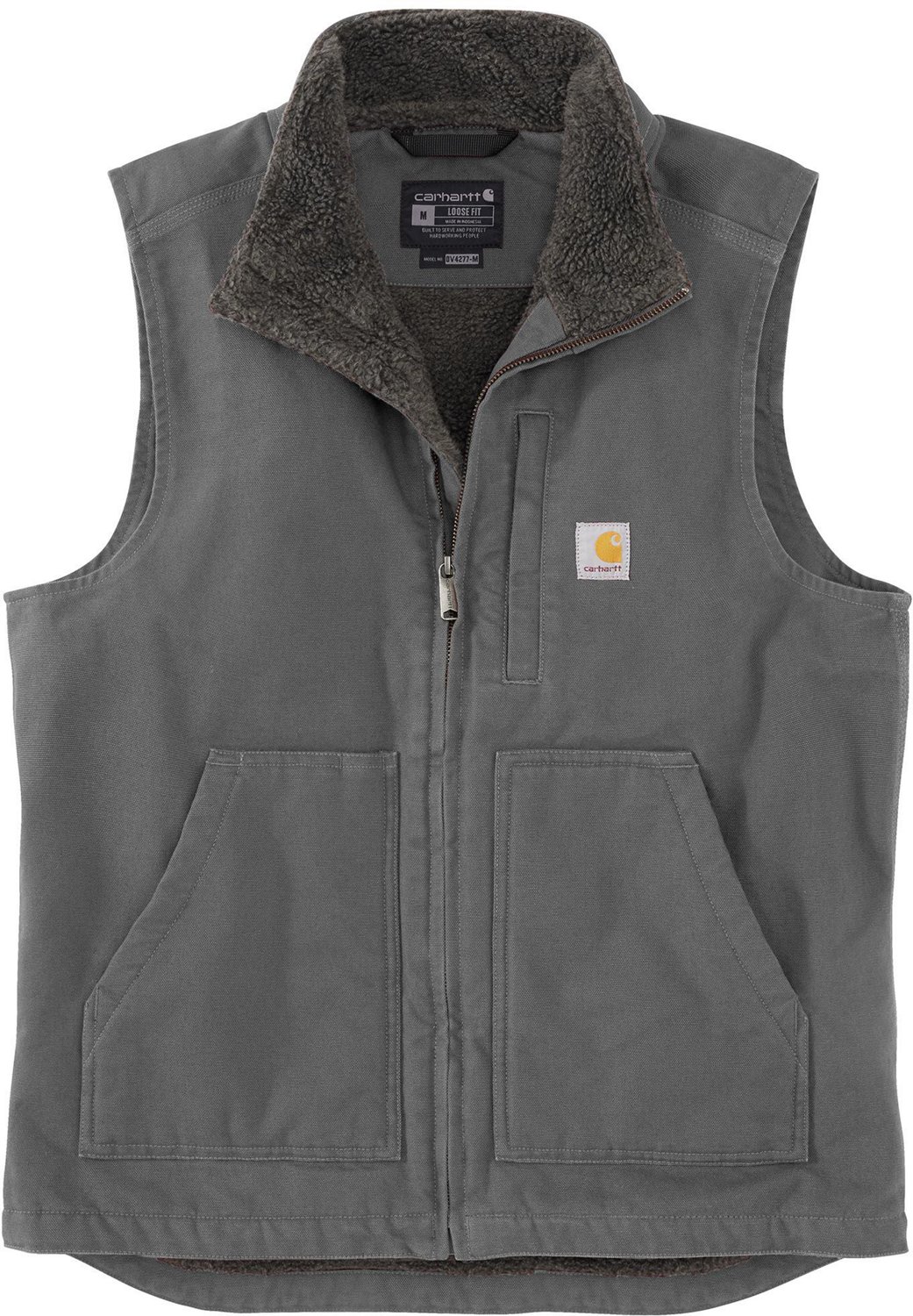 Carhartt Men's Sherpa Lined Mock Neck Vest | Academy