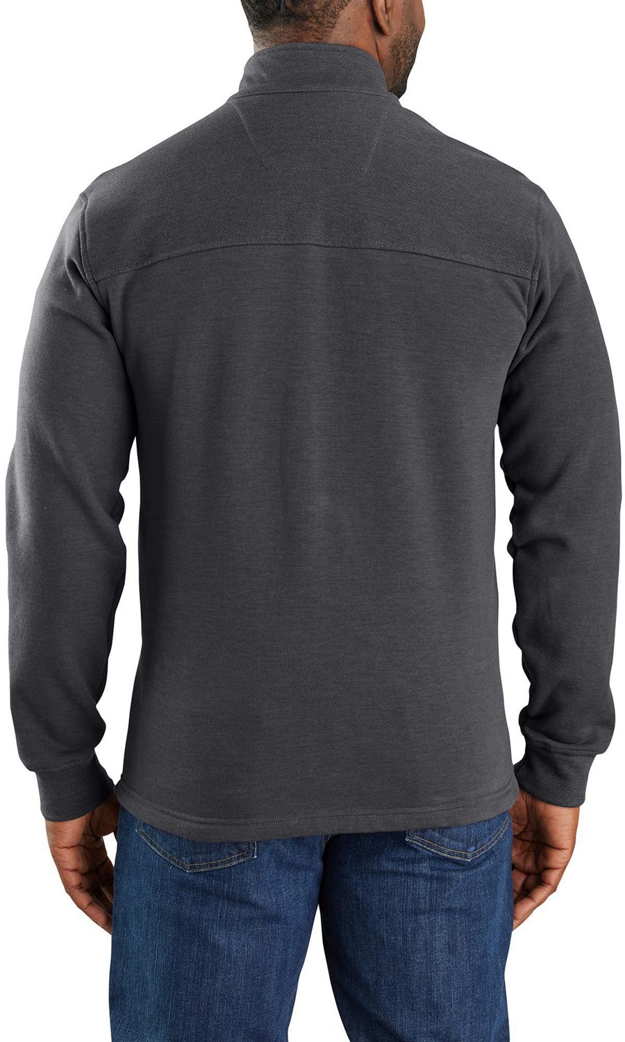 Carhartt Men's Flame-Resistant Relaxed Fit Rain Defender Force Mock Neck Fleece Pullover - view number 2