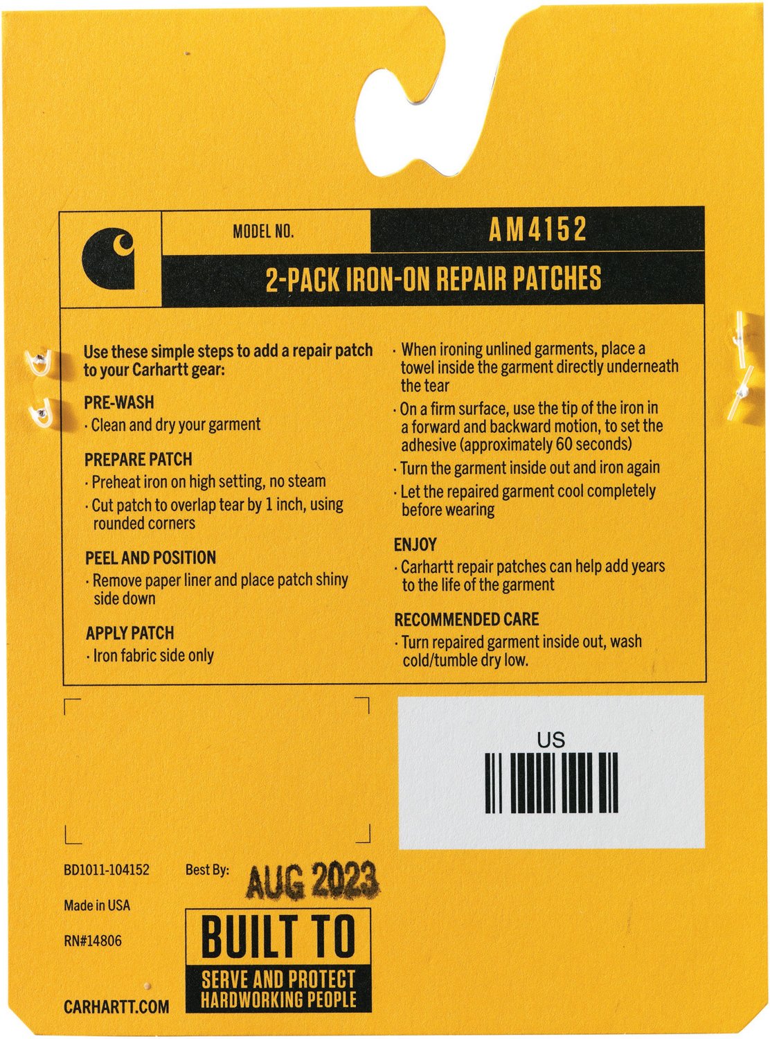 Carhartt Men's Iron-On Repair Patch - view number 3