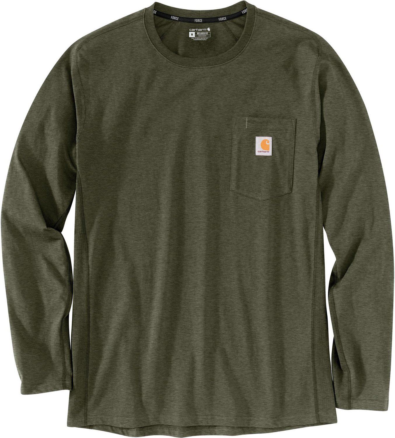 Carhartt Men's Relaxed Fit Midweight Pocket Long Sleeve T-shirt - view number 2