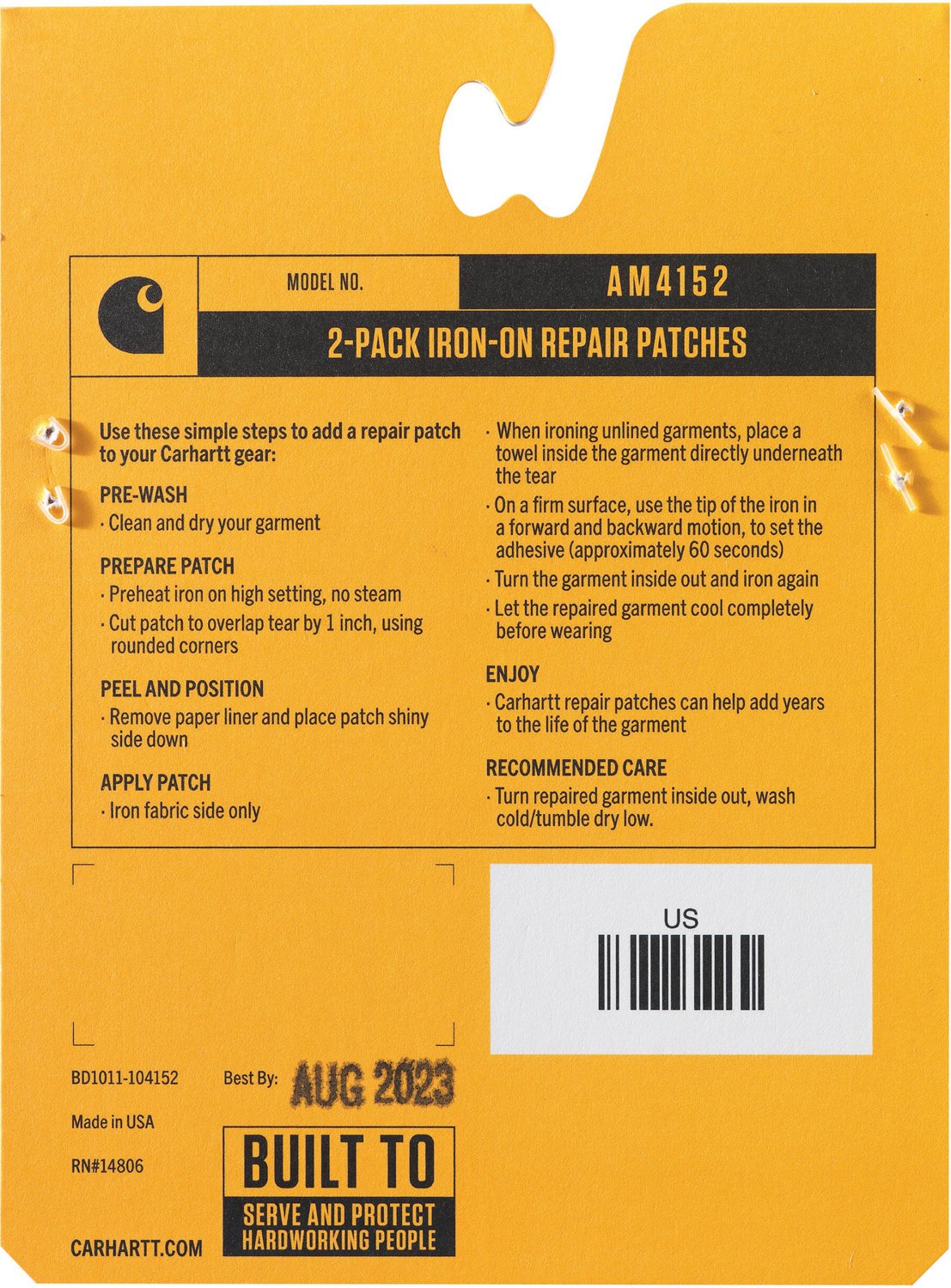 Carhartt Men's Iron-On Repair Patch - view number 3