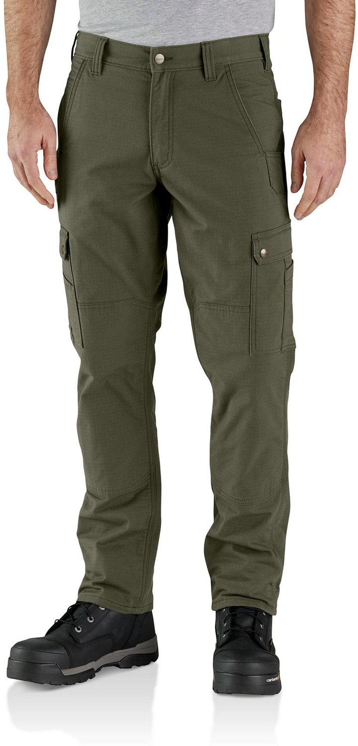 Carhartt Men's Relaxed Fit Rigged Flex Fleece-Lined Ripstop Cargo Work Pants