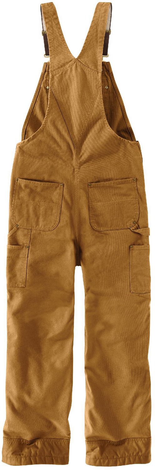 Carhartt Men's Loose Fit Washed Duck Insulated Bib Overalls                                                                      - view number 2