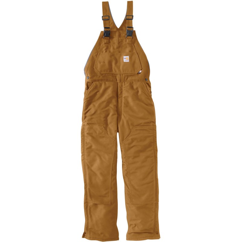 Carhartt Men's Fire-Resistant Loose Fit Duck Bib Overalls Carhartt Brown, 42" - Men's Work Over/Coveralls at Academy Sports