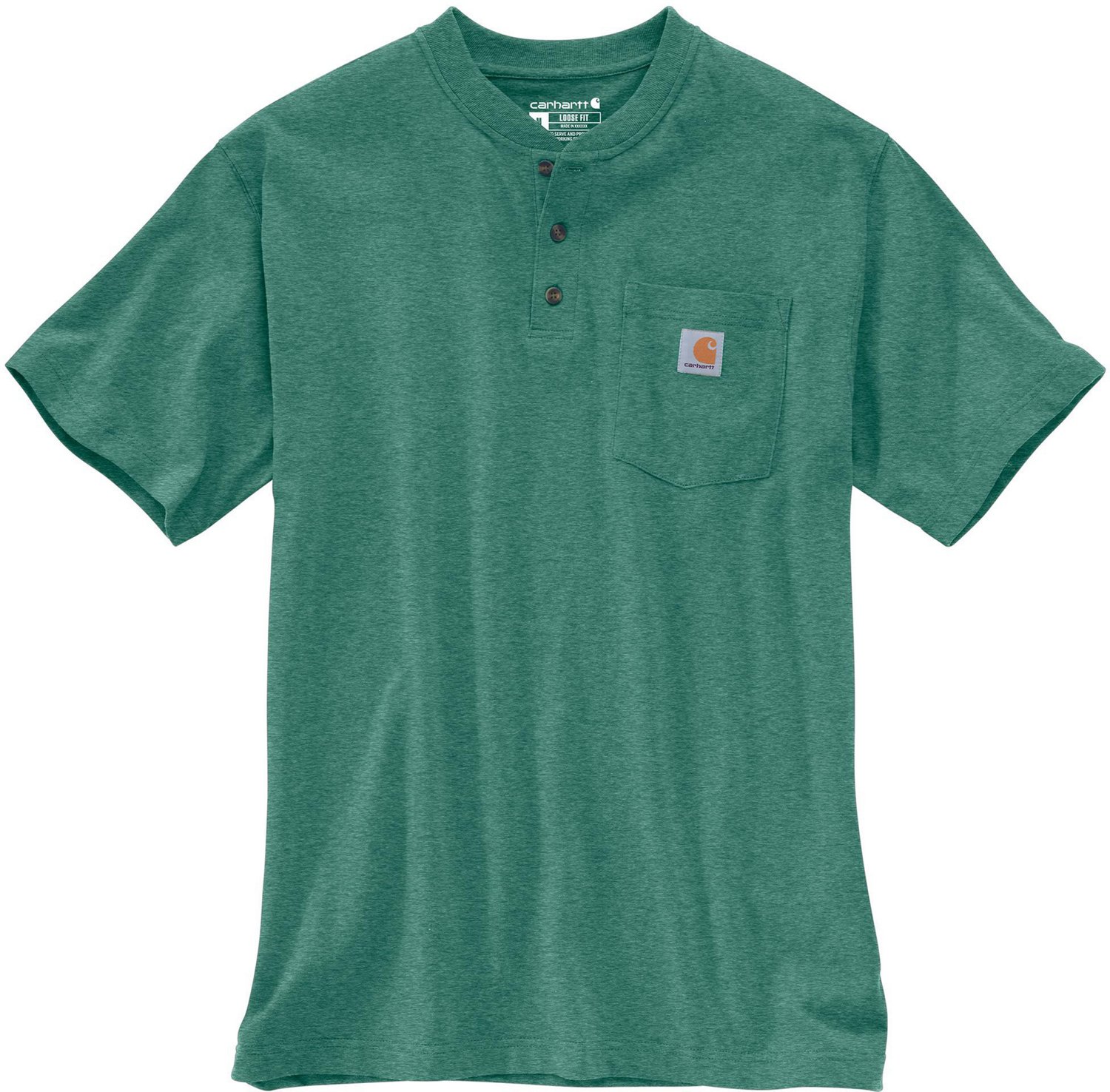 Carhartt Men's Workwear Short Sleeve Henley                                                                                      - view number 2