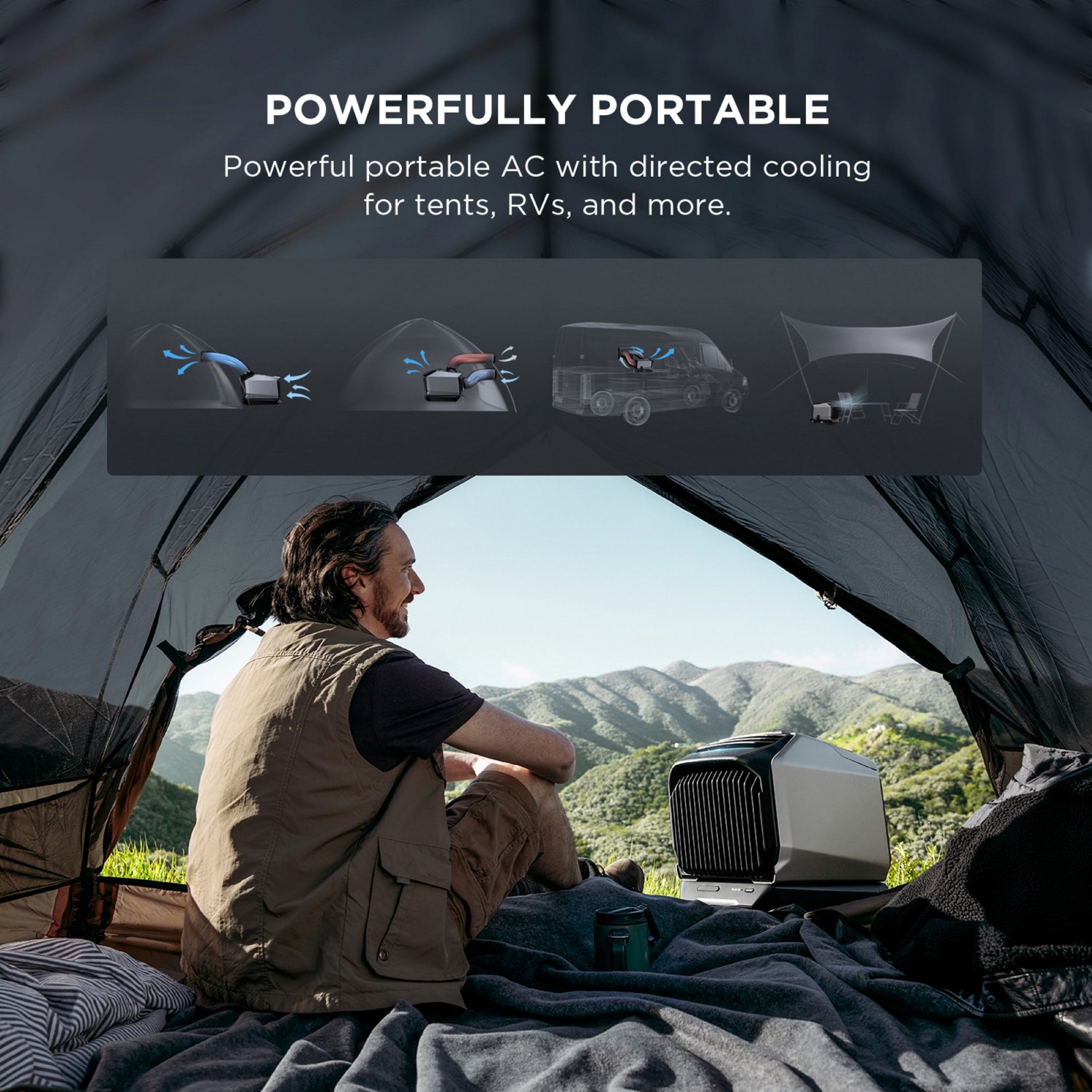 EcoFlow Wave2 Personal Cooler with Extra Battery and 110W Solar Panel                                                            - view number 7