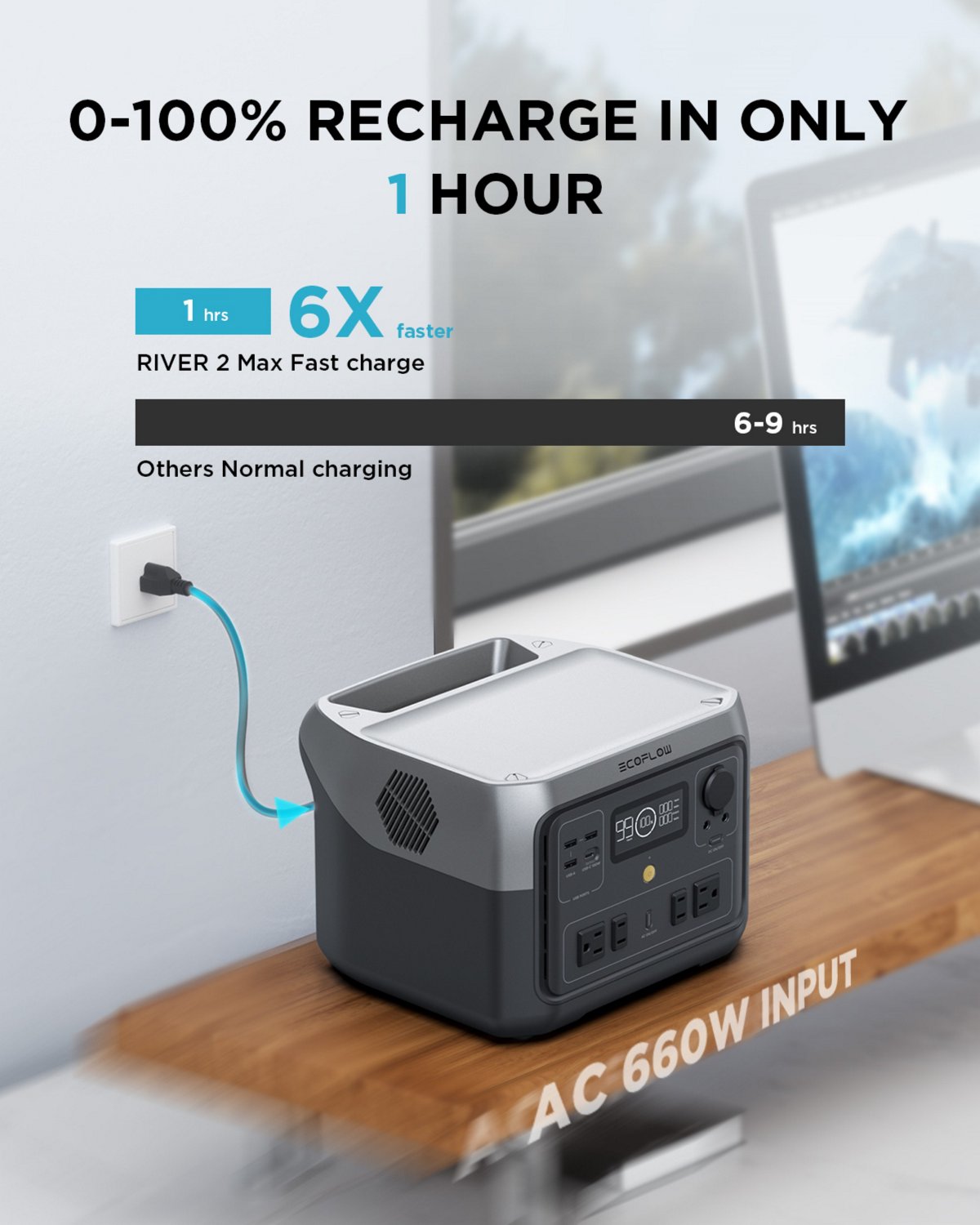 EcoFlow RIVER 2 MAX Portable Power Station                                                                                       - view number 7