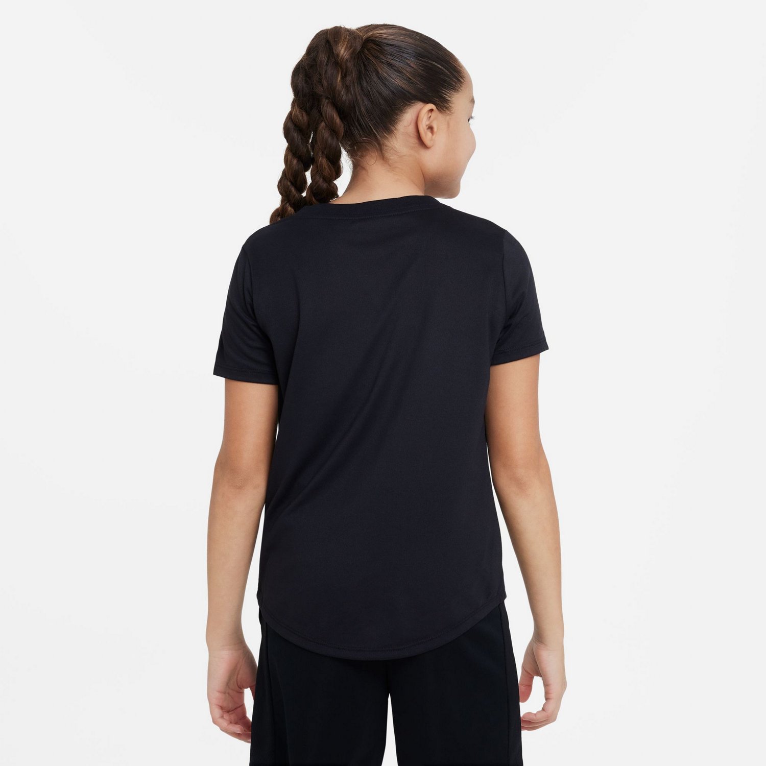 Nike Girls' Dri-FIT Scoop Essentials Training T-shirt                                                                            - view number 2
