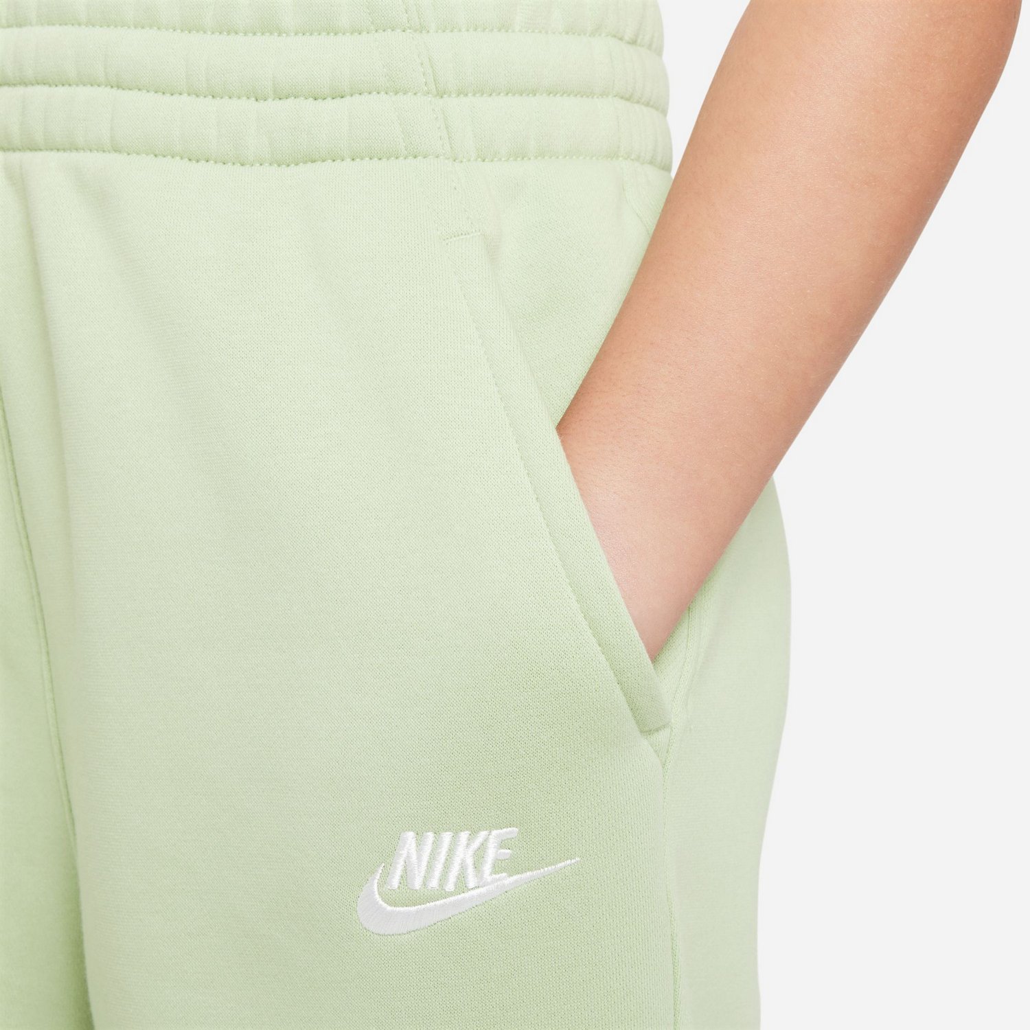 Nike Girls' Sportswear Club Fleece Wide-Leg Sweatpants