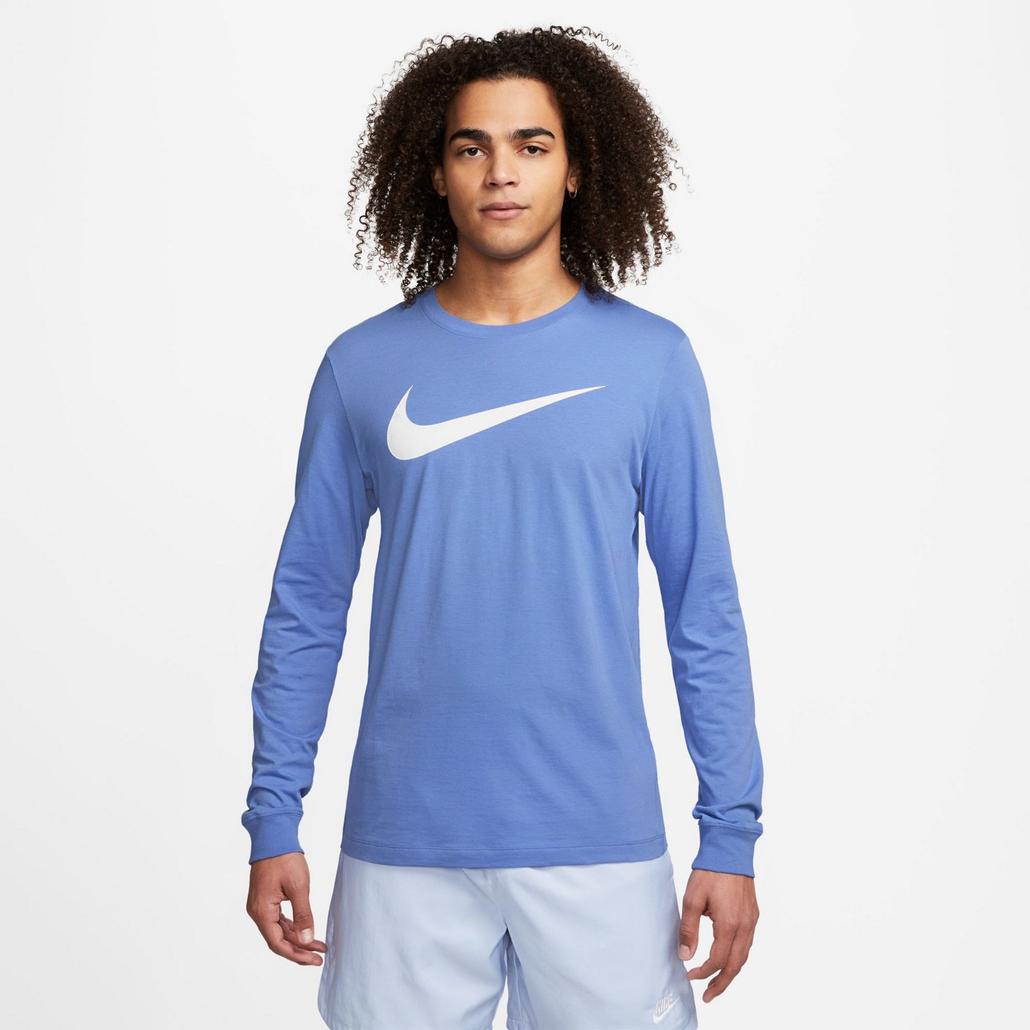 Nike Men's Sportswear Fran Icon Swoosh Long Sleeve Shirt - view number 1