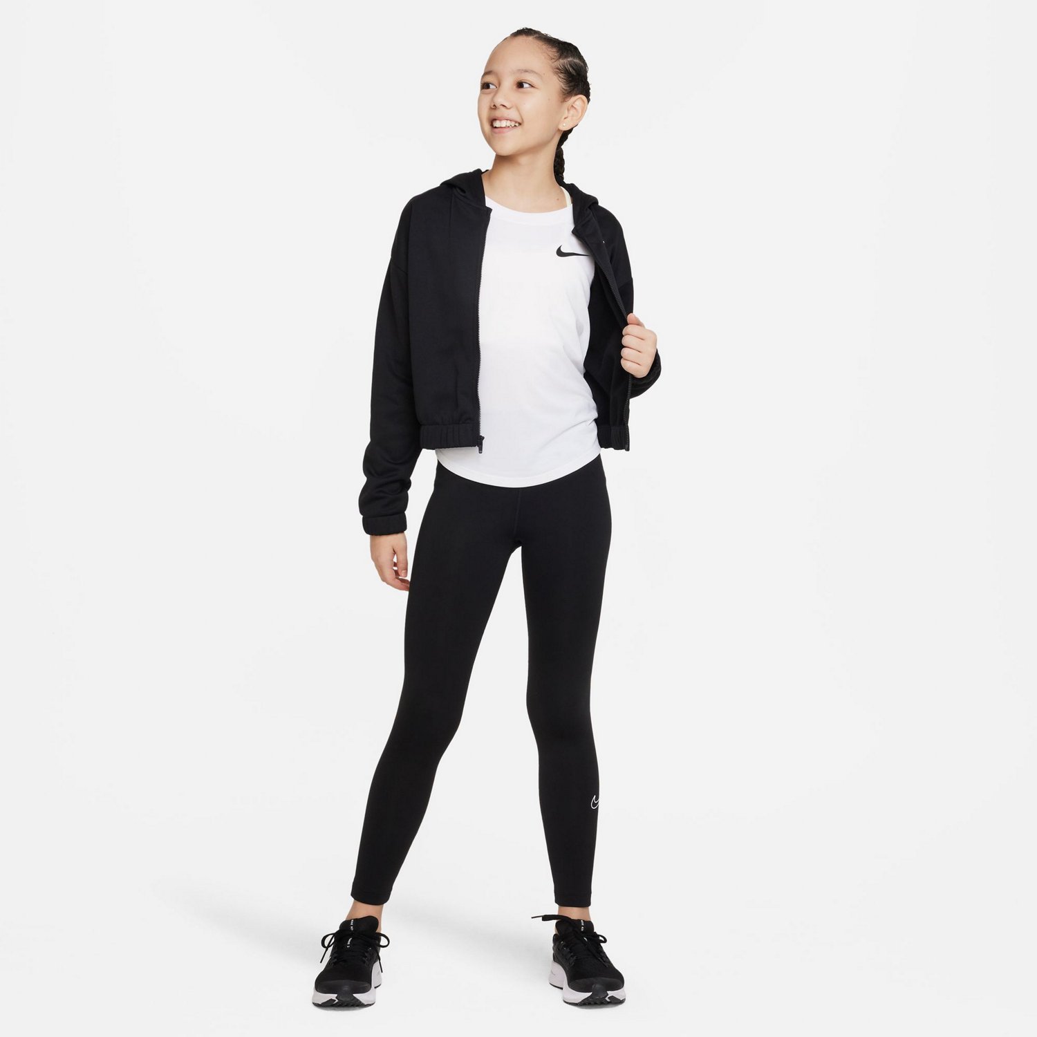 Nike Girls' Dri-FIT Scoop Essentials Training T-shirt - view number 4