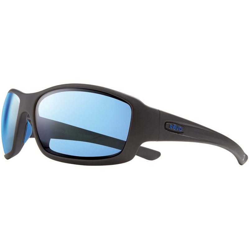 Photos - Wrist Watch Revo Men's Maverick SuperFlex Sunglasses Black/Blue - Case Sunglasses at A 