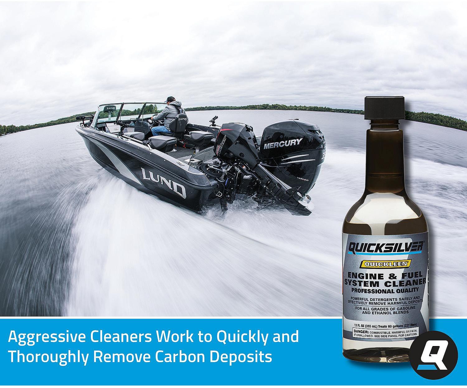 Quicksilver 12 oz Quickleen Engine and Fuel System Cleaner Academy