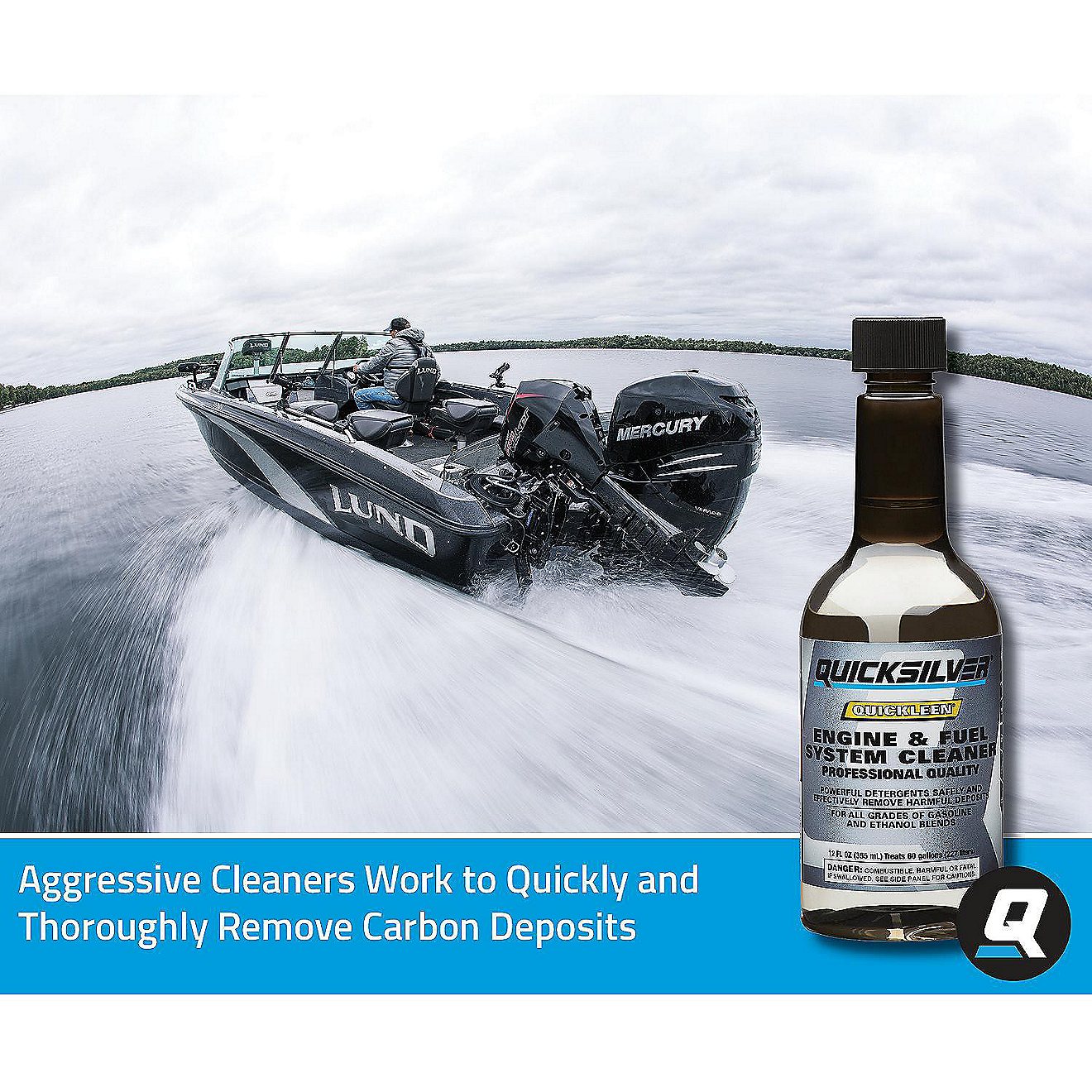 Quicksilver 12 oz Quickleen Engine and Fuel System Cleaner                                                                       - view number 5