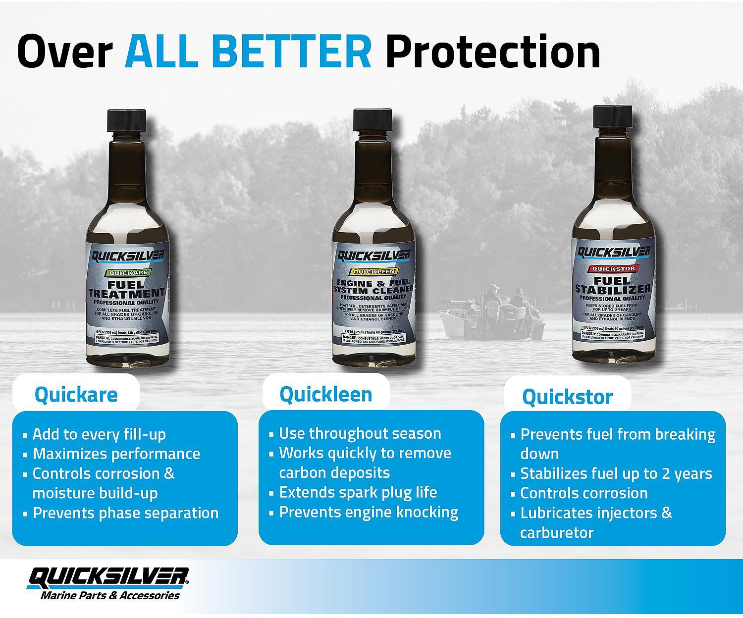 Quicksilver 12 oz Quickleen Engine and Fuel System Cleaner Academy