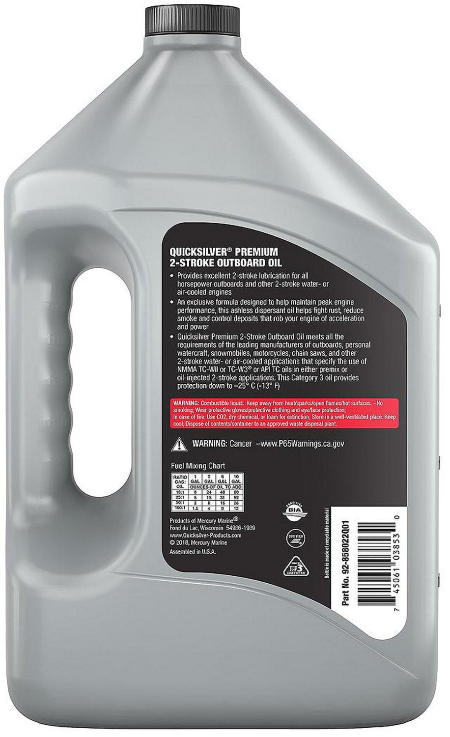 Quicksilver Premium 1 gal 2-Stroke Oil                                                                                           - view number 2