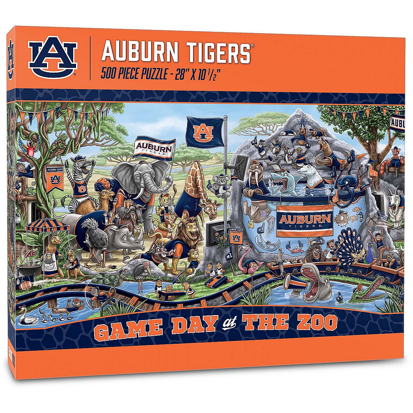 YouTheFan Auburn University Game Day At The Zoo 500-Piece Puzzle                                                                 - view number 1