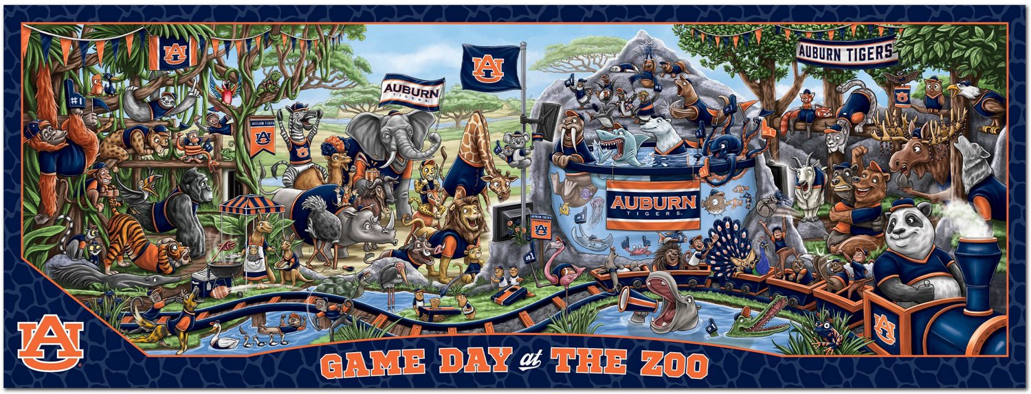YouTheFan Auburn University Game Day At The Zoo 500-Piece Puzzle                                                                 - view number 2