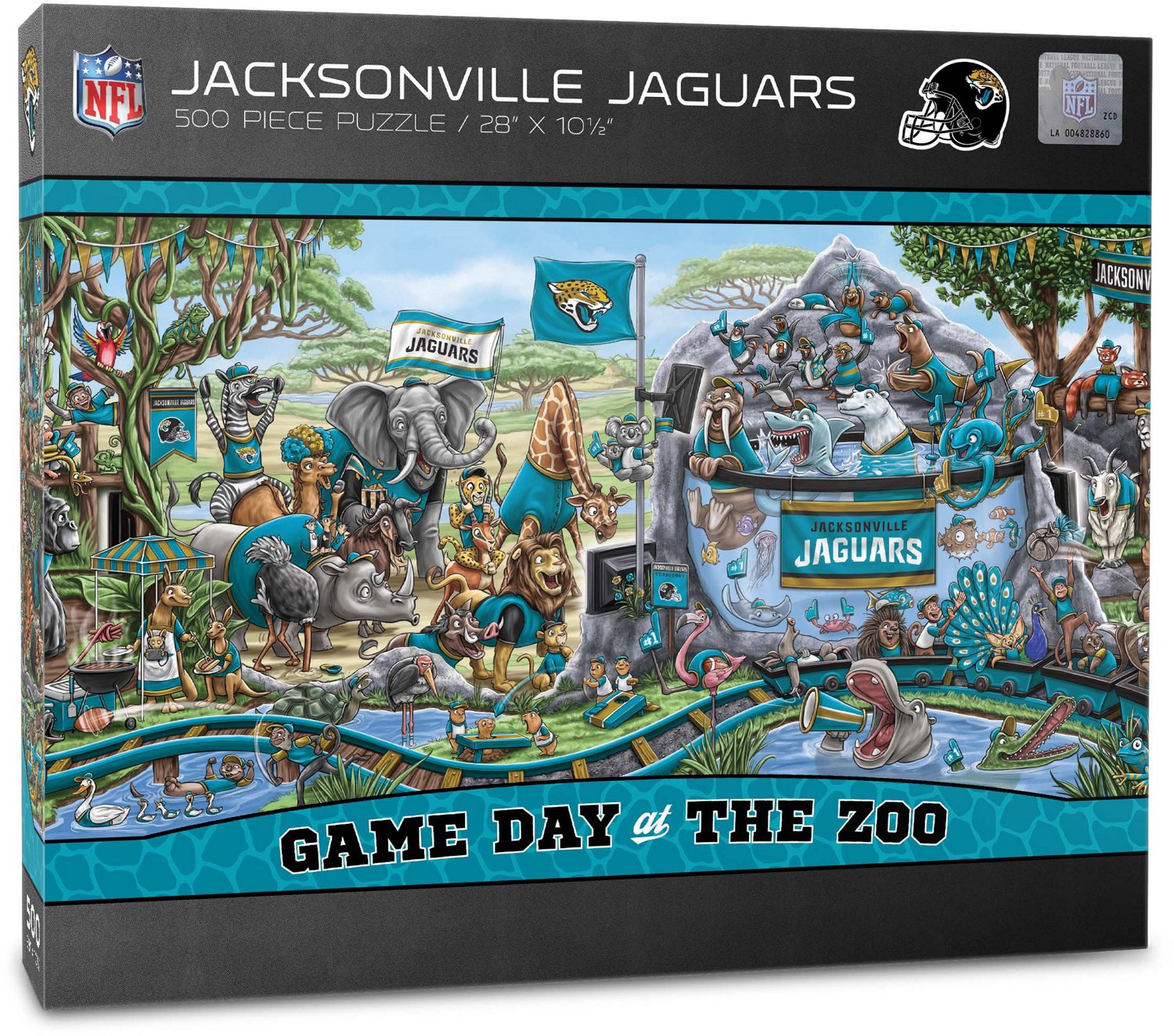 YouTheFan Jacksonville Jaguars Game Day At The Zoo 500-Piece Puzzle ...