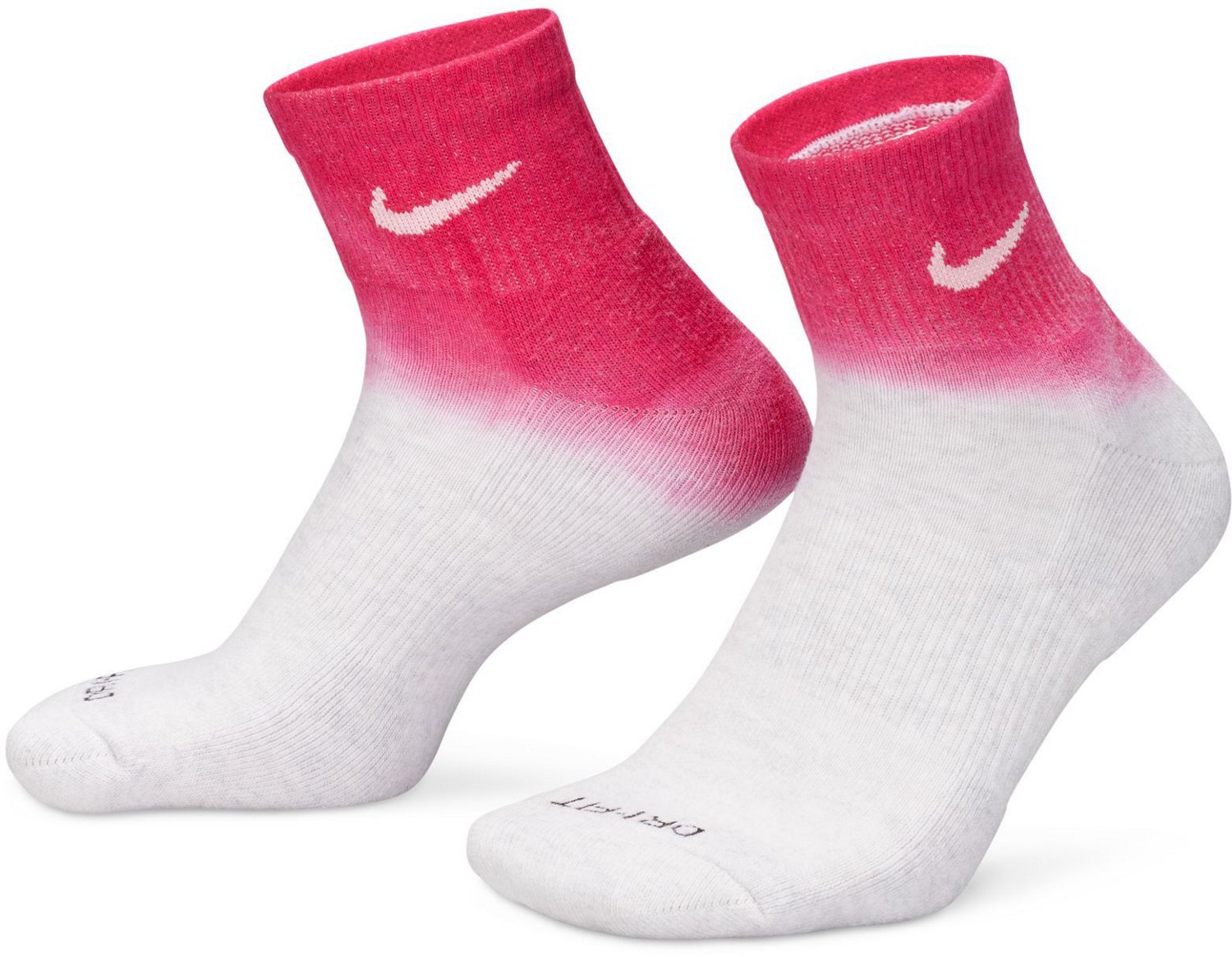 Nike Adults' Everyday Plus Cushioned Quarter Socks 2-Pack | Academy