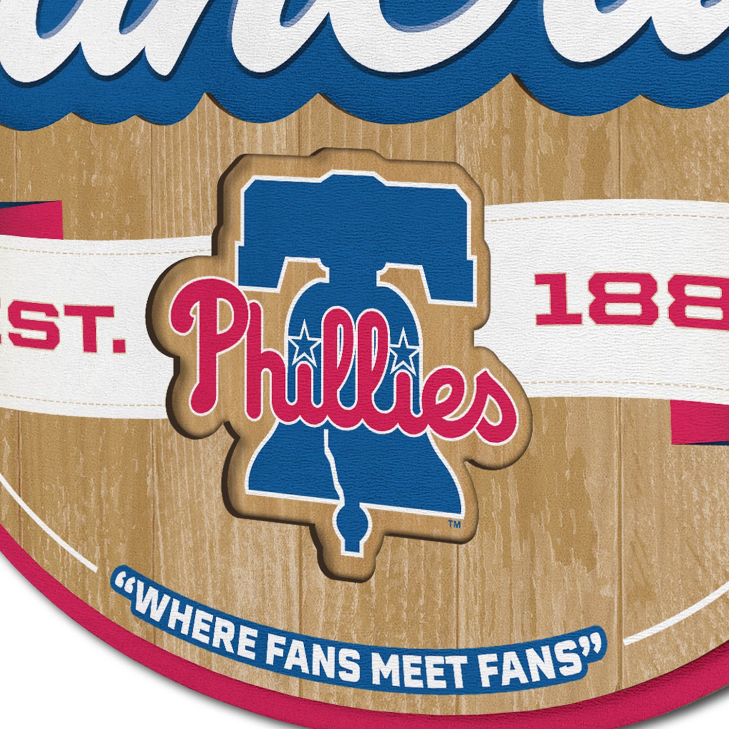 YouTheFan Philadelphia Phillies Fan Cave Sign  - view number 3