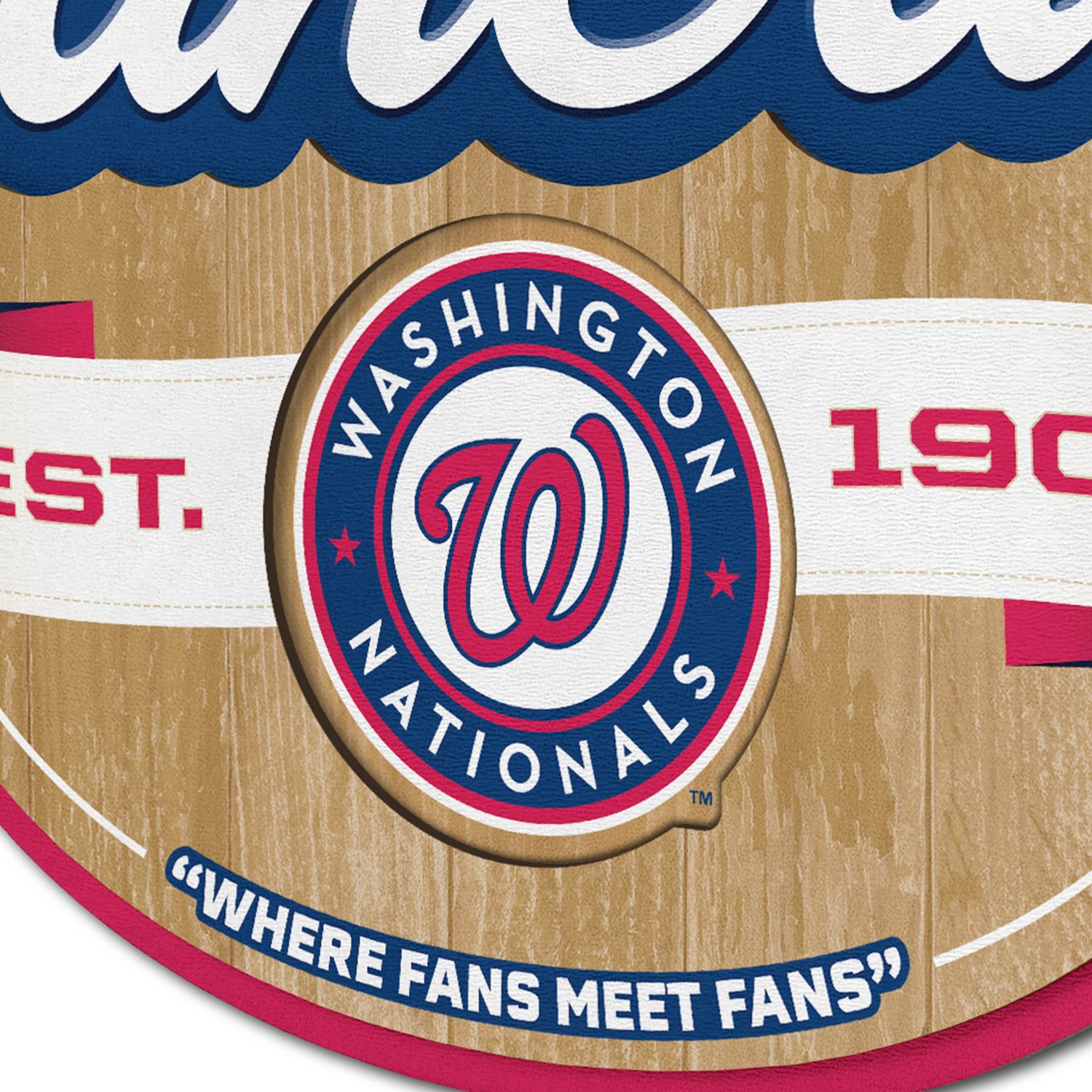 YouTheFan Washington Nationals Fan Cave Sign  - view number 3