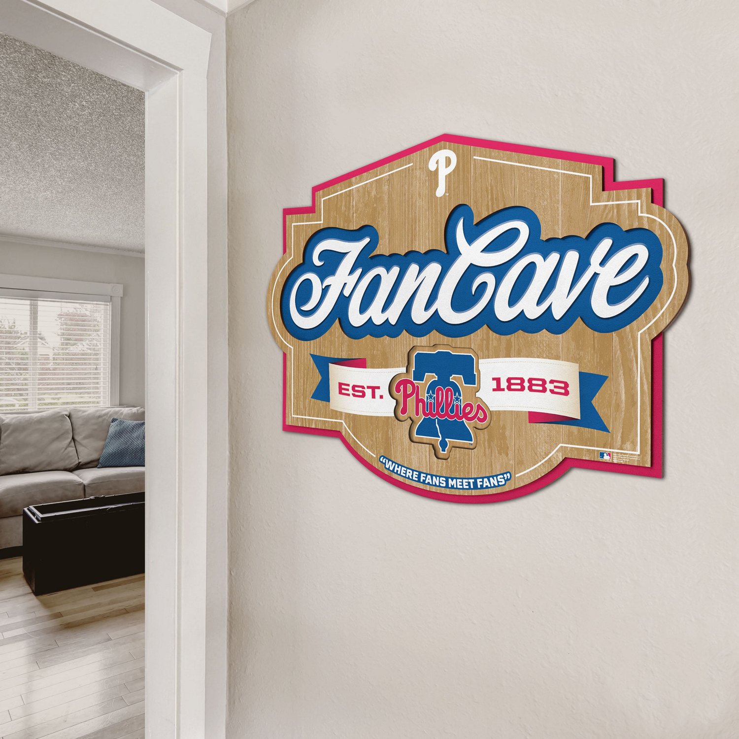 YouTheFan Philadelphia Phillies Fan Cave Sign  - view number 4
