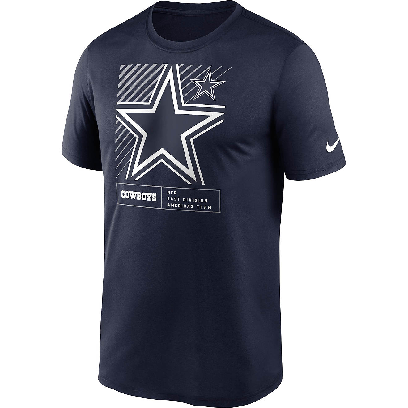 Nike Men's Dallas Cowboys Logo Yardline Short Sleeve T-shirt | Academy