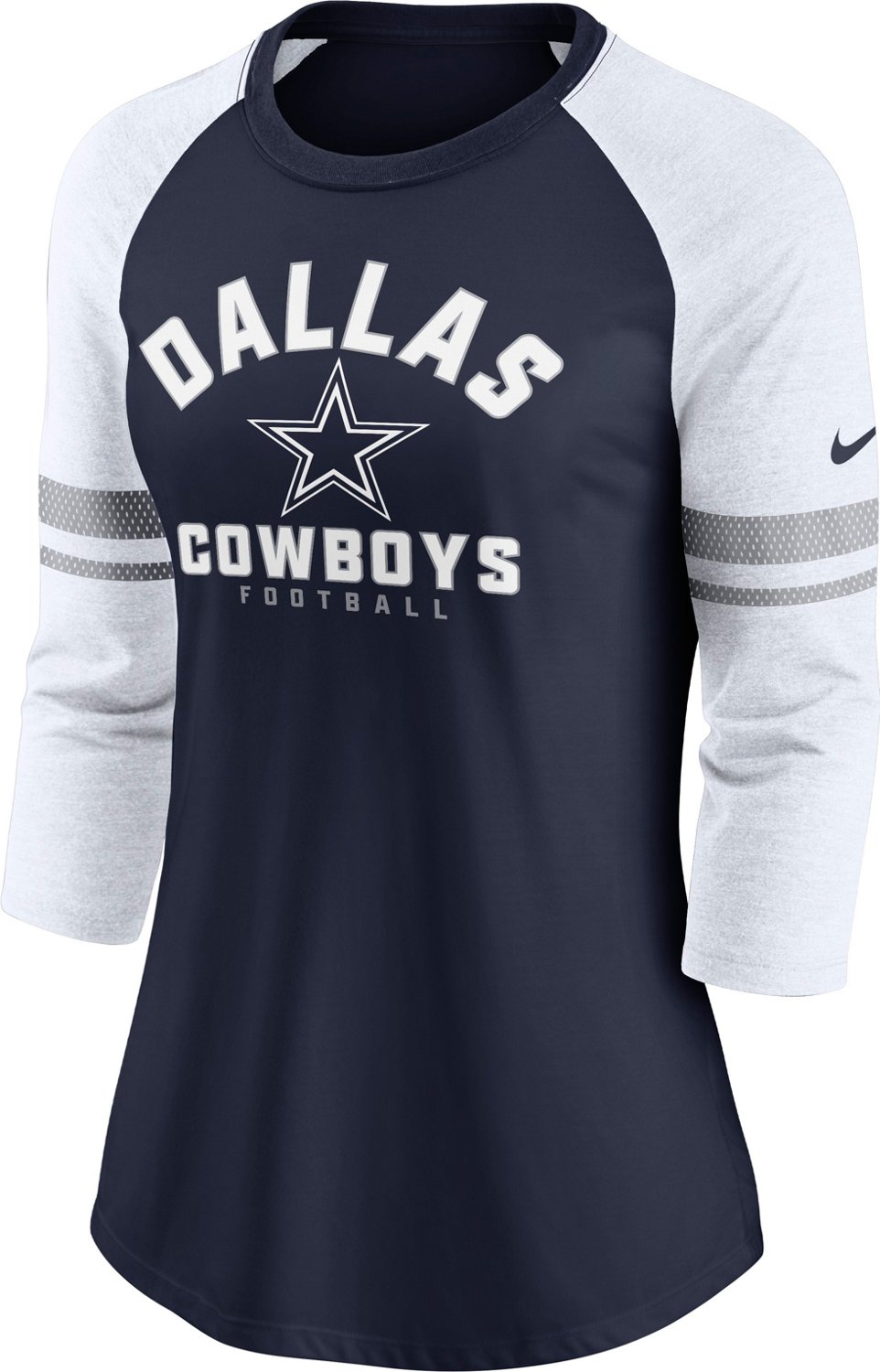 Nike Fashion (NFL Dallas Cowboys) Women's 3/4-Sleeve T-Shirt.