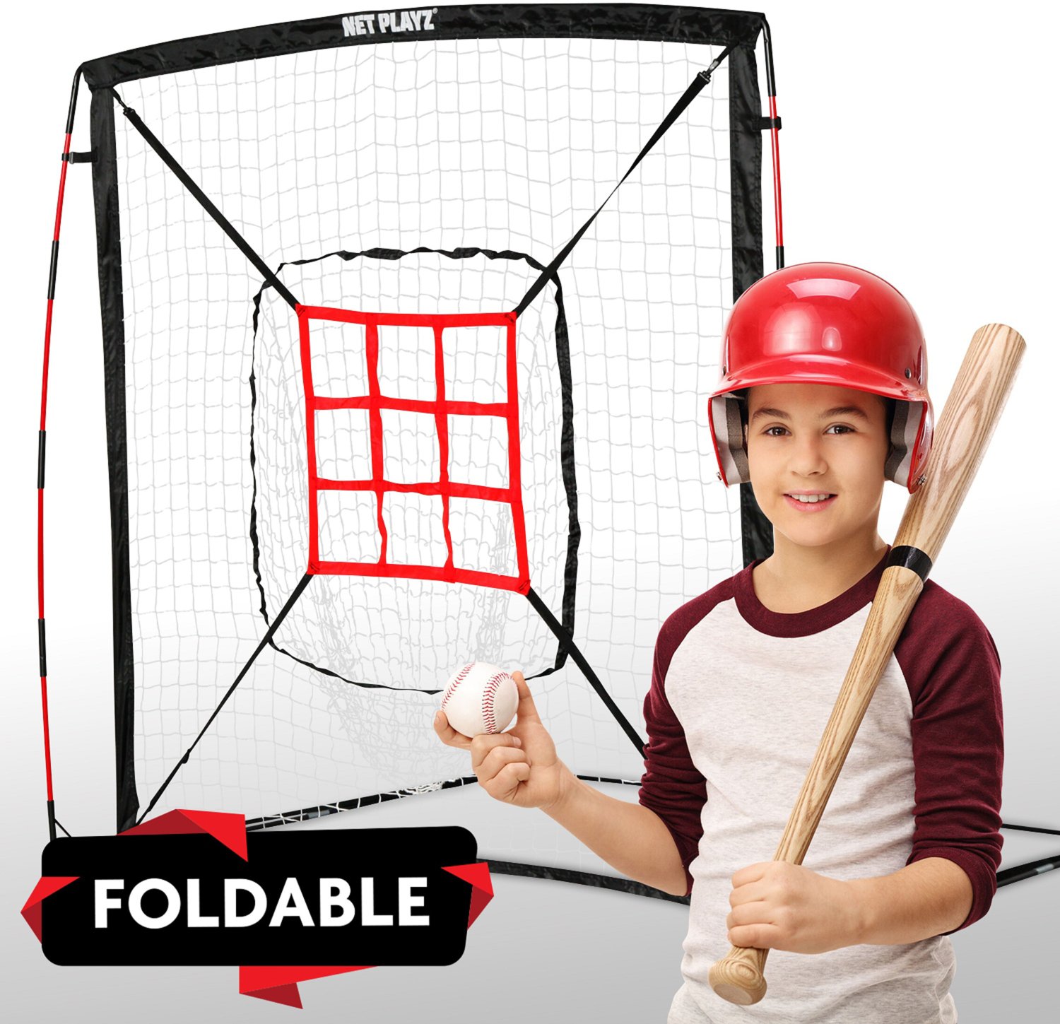NetPlayz 5 ft x 5 ft Baseball Hitting/Pitching Net                                                                               - view number 2