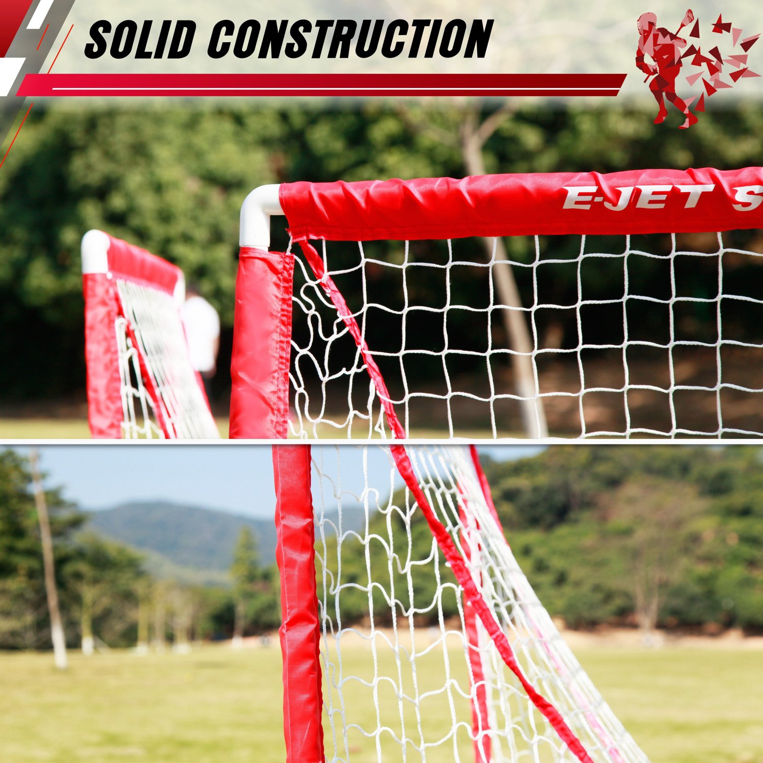 E-Jet Sport 3 ft x 3 ft Lacrosse Goal Set                                                                                        - view number 4