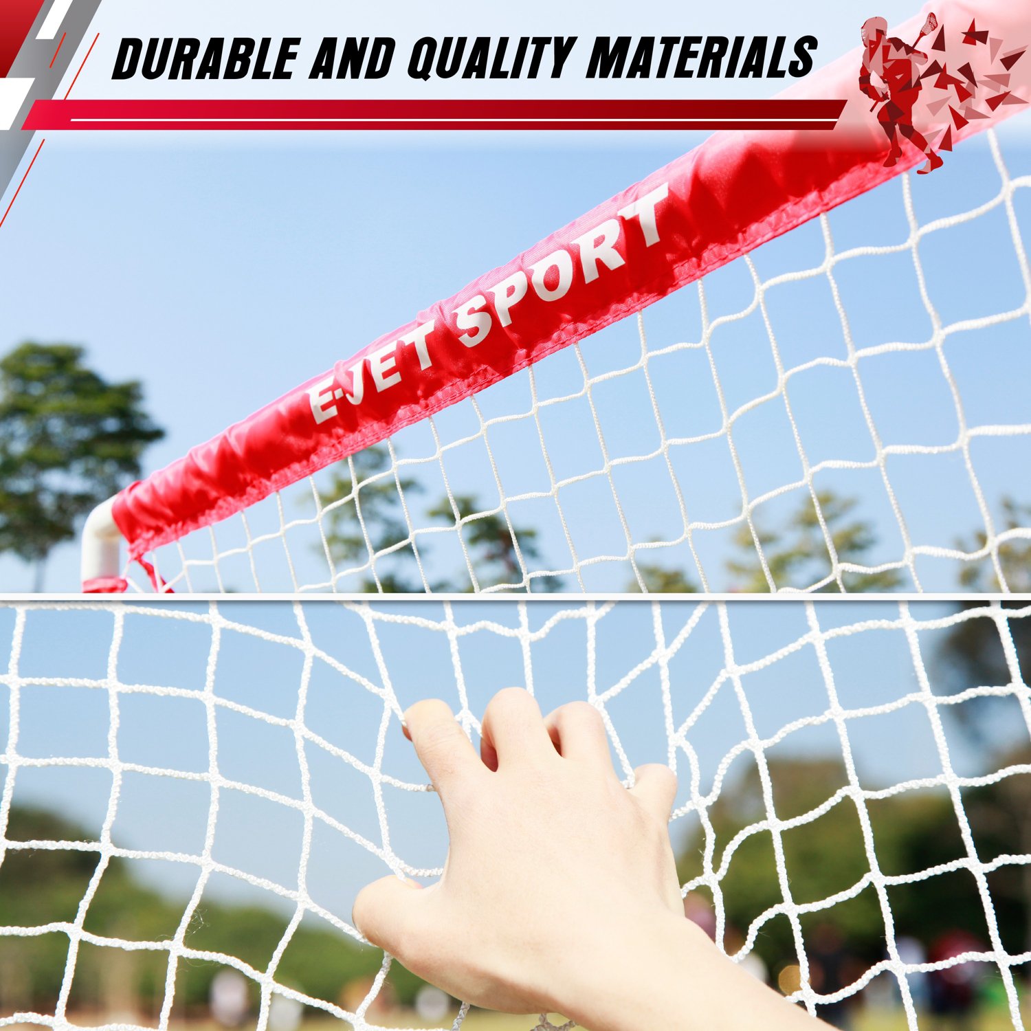 E-Jet Sport 3 ft x 3 ft Lacrosse Goal Set                                                                                        - view number 5
