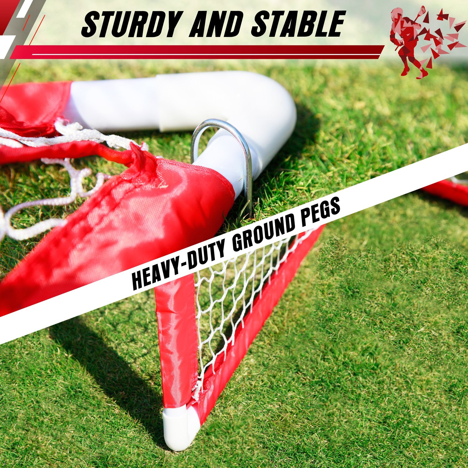 E-Jet Sport 3 ft x 3 ft Lacrosse Goal Set                                                                                        - view number 6