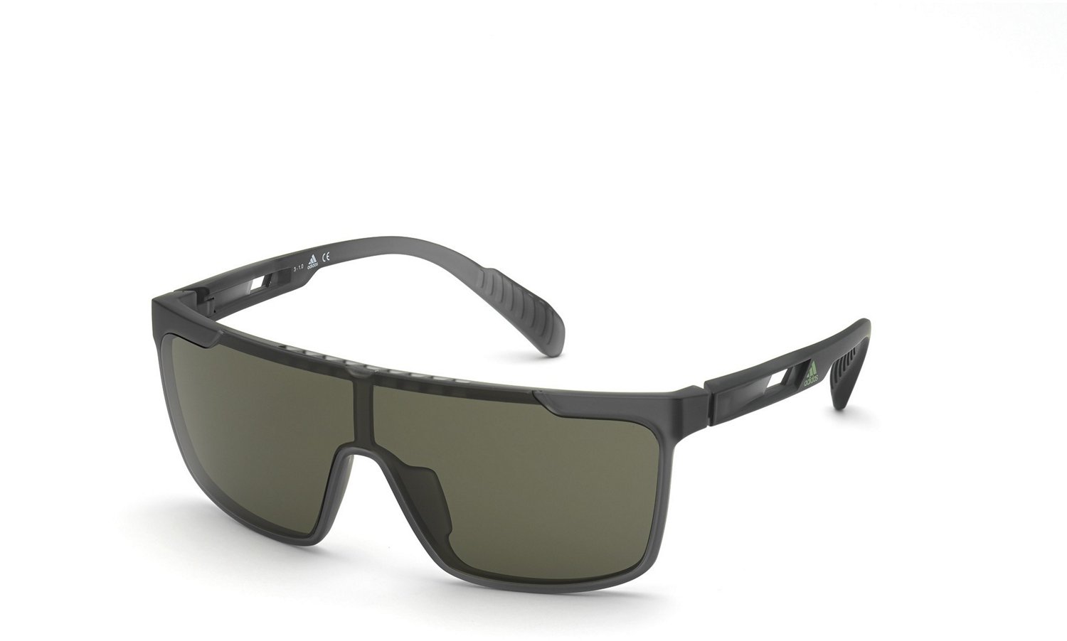 adidas Men s Flat Top Shield Wayfarer Sunglasses Academy