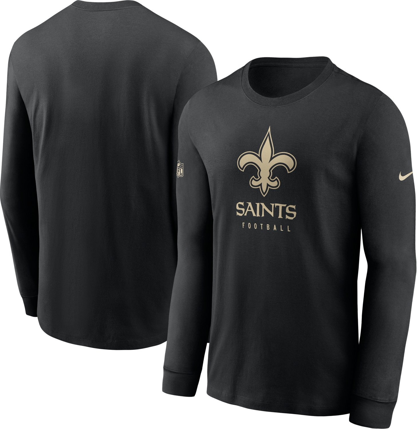Nike Men's New Orleans Saints Team Issue Dri-FIT Long Sleeve T-shirt - view number 3