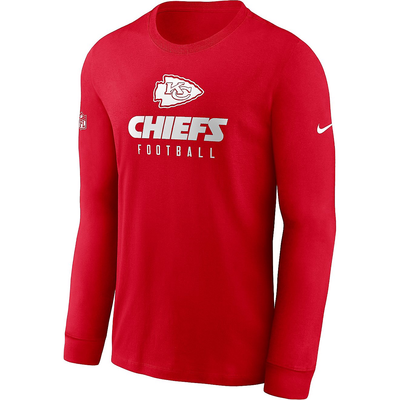 Nike Men's Kansas City Chiefs Team Issue Dri-FIT Long Sleeve T-shirt                                                             - view number 1