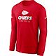 Nike Men's Kansas City Chiefs Team Issue Dri-FIT Long Sleeve T-shirt                                                             - view number 1 selected