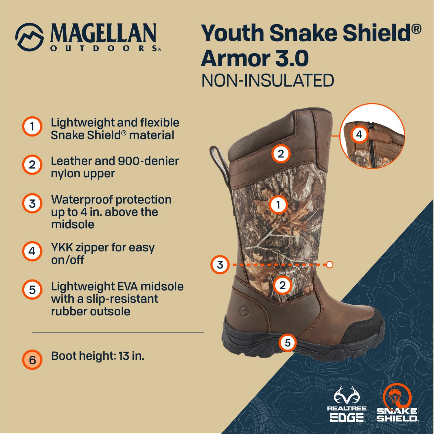 Magellan snake shield 2025 armor boots