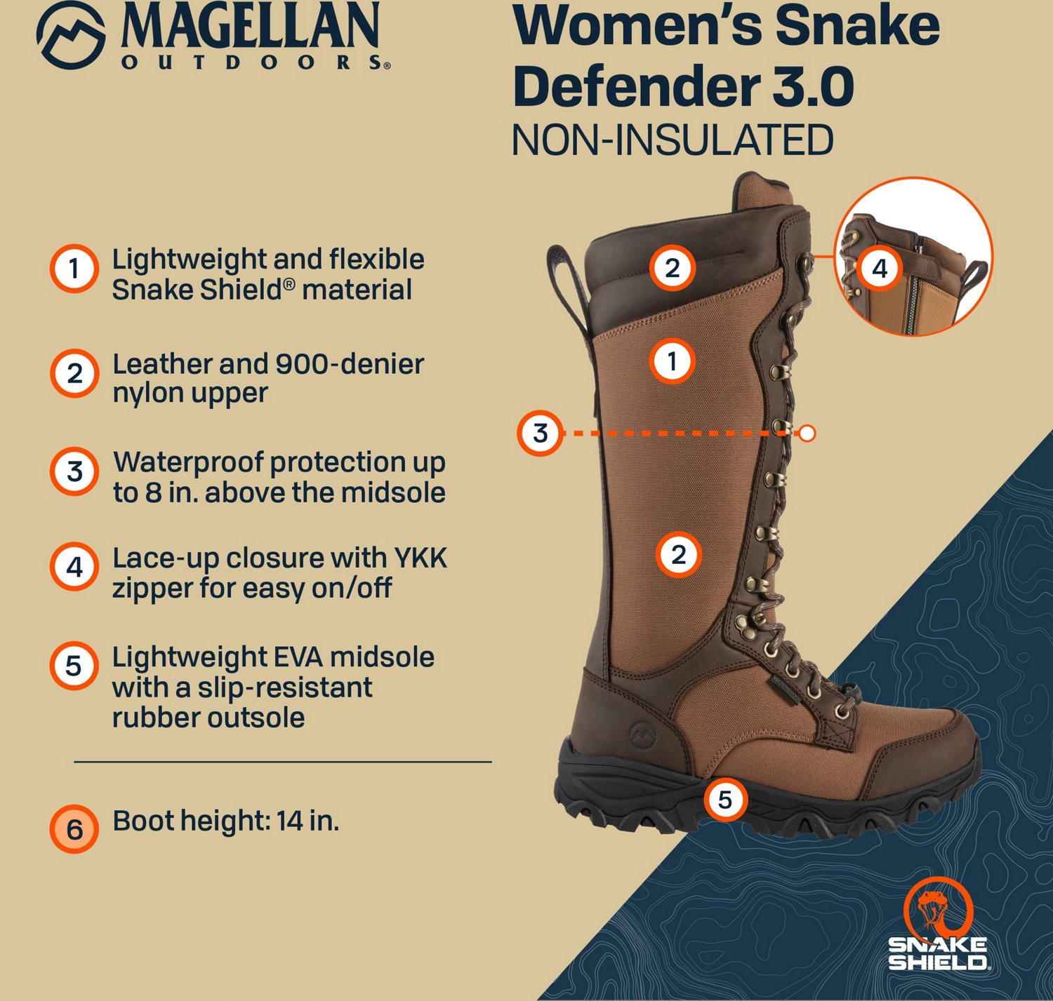 Academy magellan snake boots hotsell