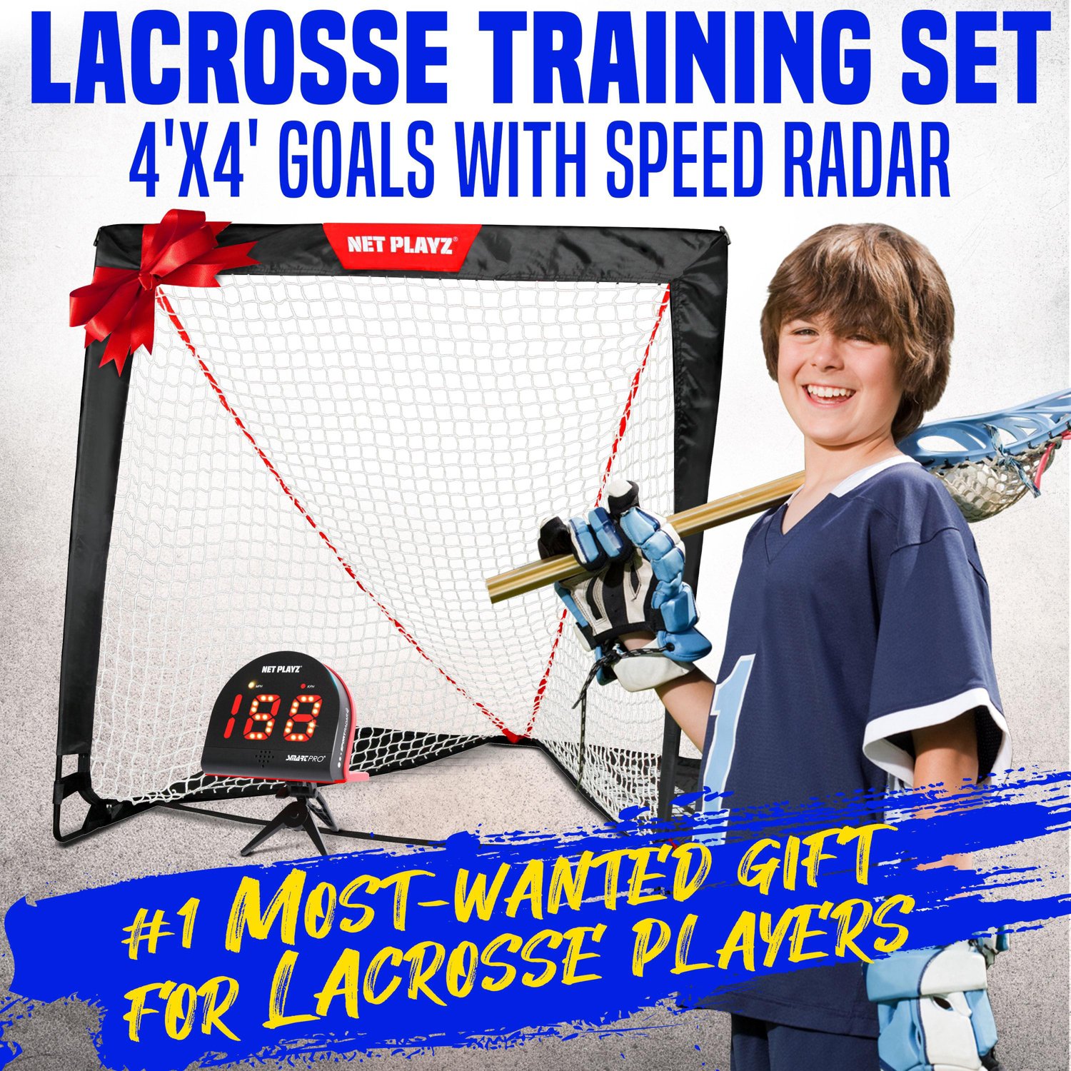 NetPlayz Lacrosse Goal N Radar Training Kit