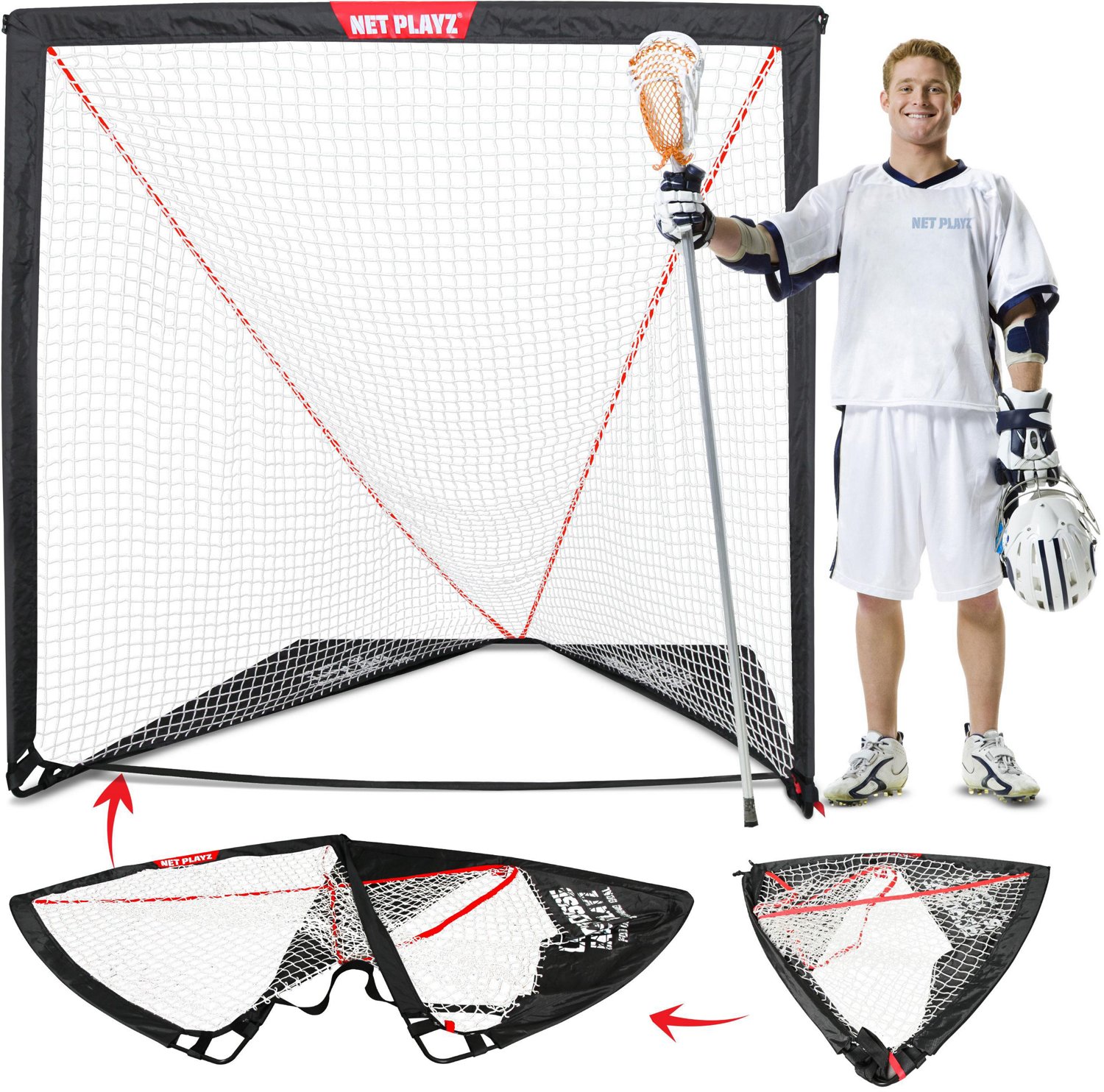 NetPlayz 4 ft x 4 ft Lacrosse Goal Academy