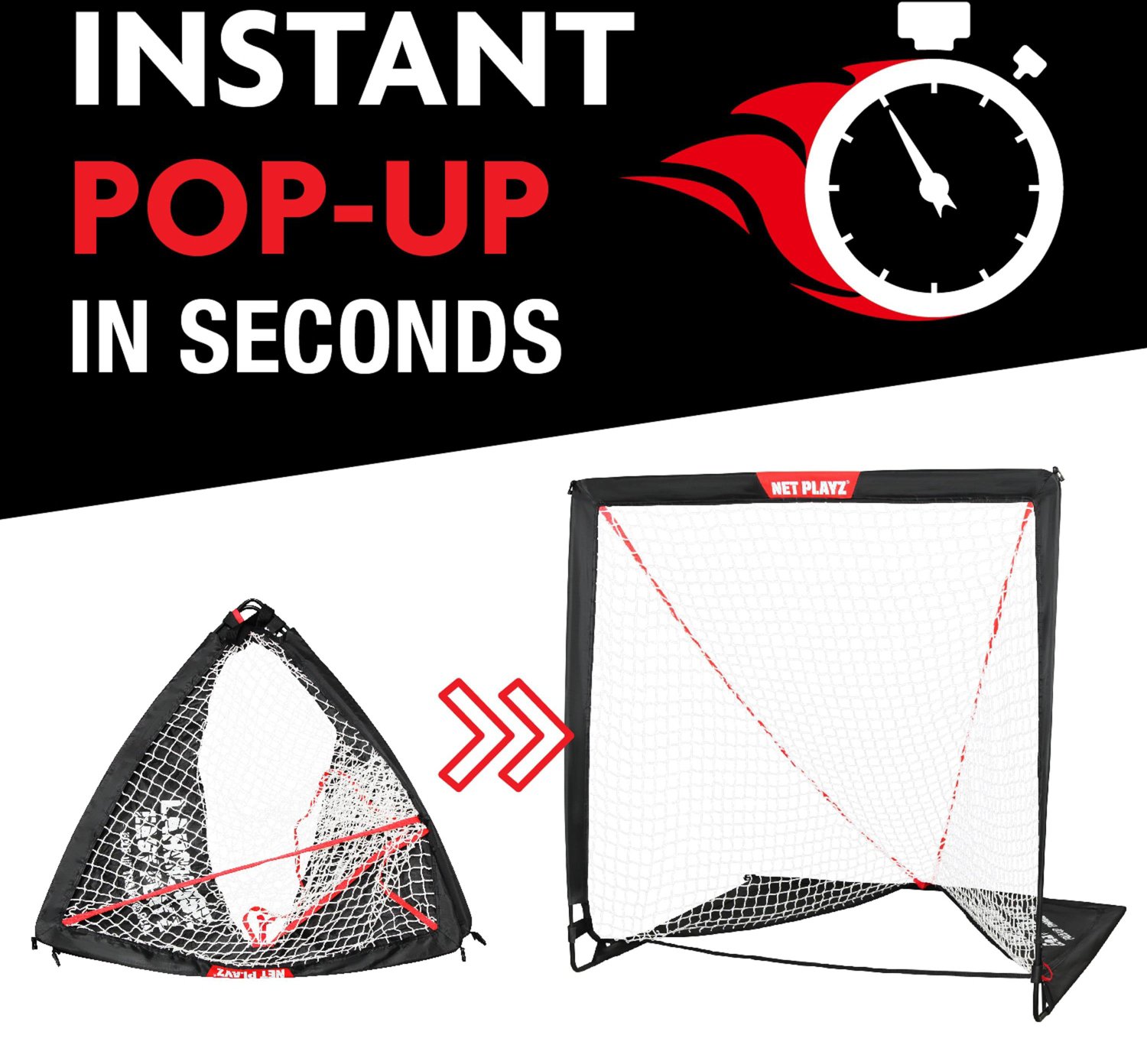 NetPlayz 4 ft x 4 ft Lacrosse Goal                                                                                               - view number 3